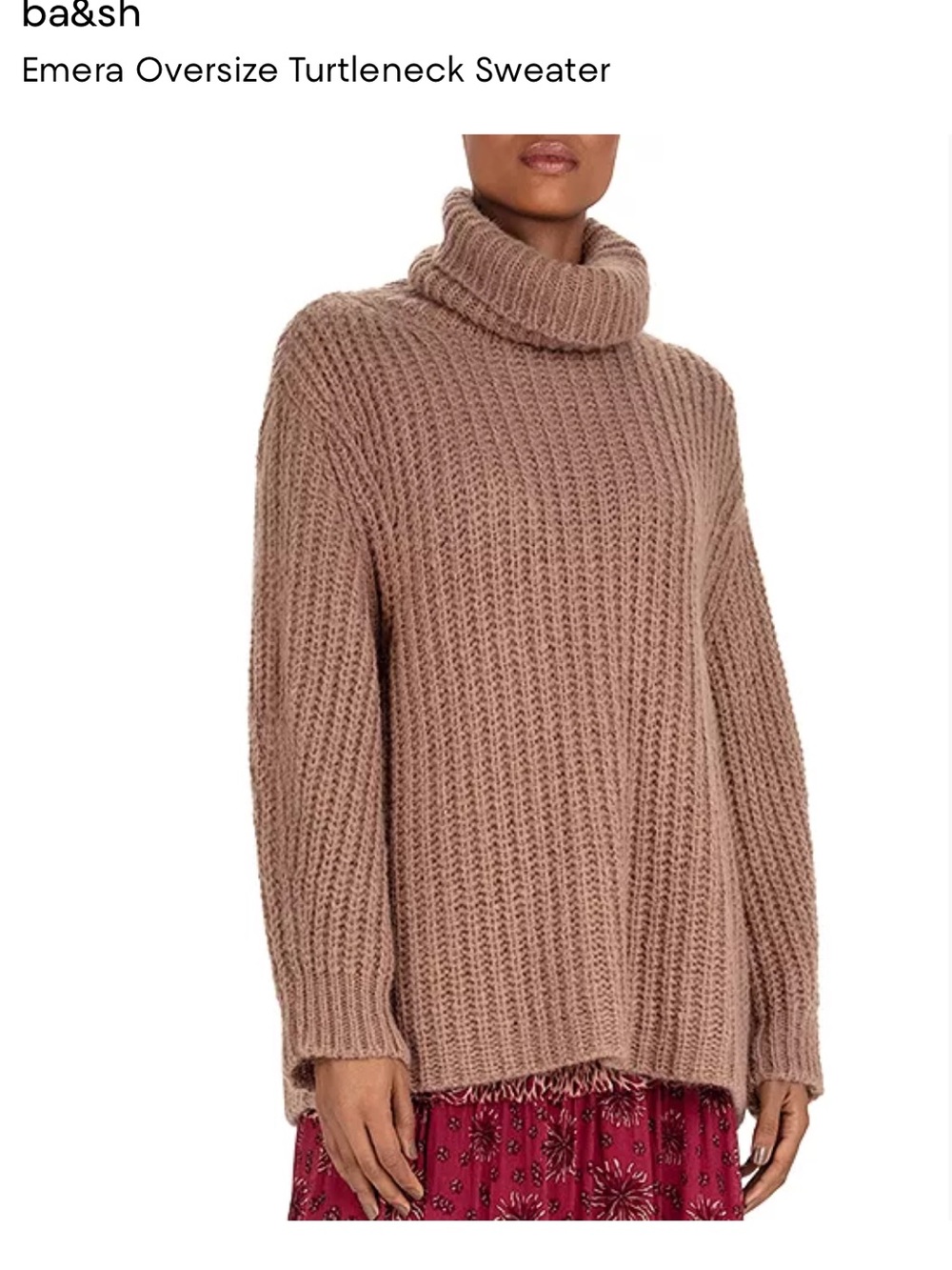 BA&SH Tan Turtleneck Sweater